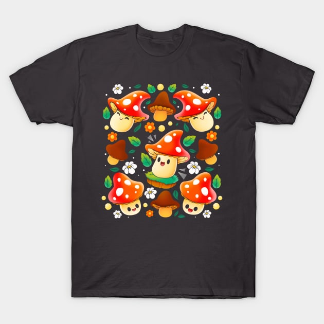 Mushroom T-Shirt by Vallina84